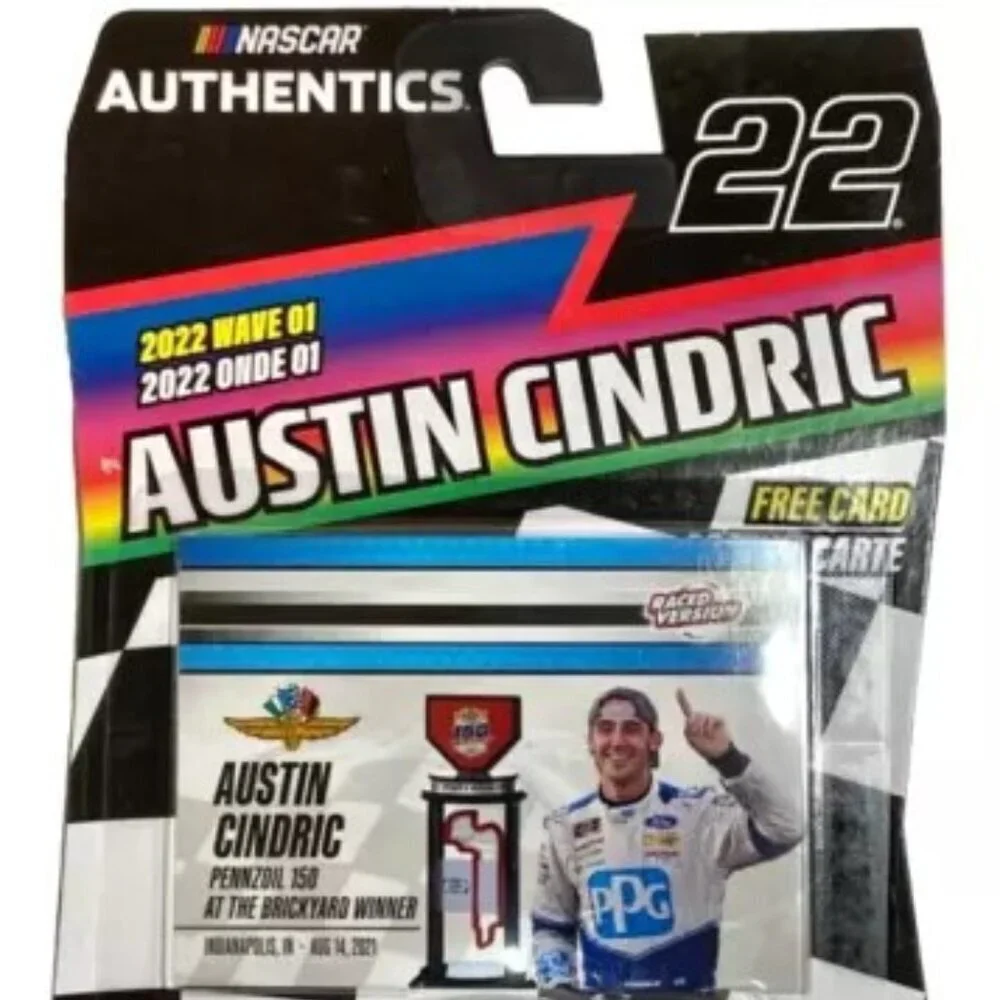 Nascar Authentics Austin Cindric‎ #22 PPG Indy Win 2022 Wave 1 Die-Cast 1:64 Car